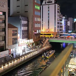 道頓堀民泊31＆mini浮世絵美術館、道頓堀心斎橋真ん中、家族旅行、family Trip , Osaka Japan